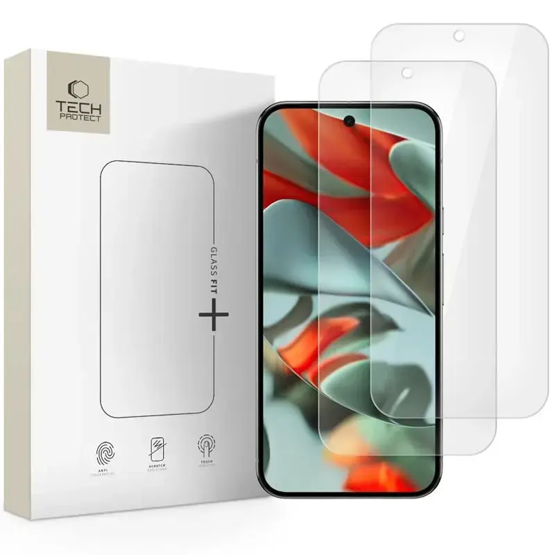 SZKŁO HARTOWANE TECH-PROTECT GLASS FIT+ 2-PACK