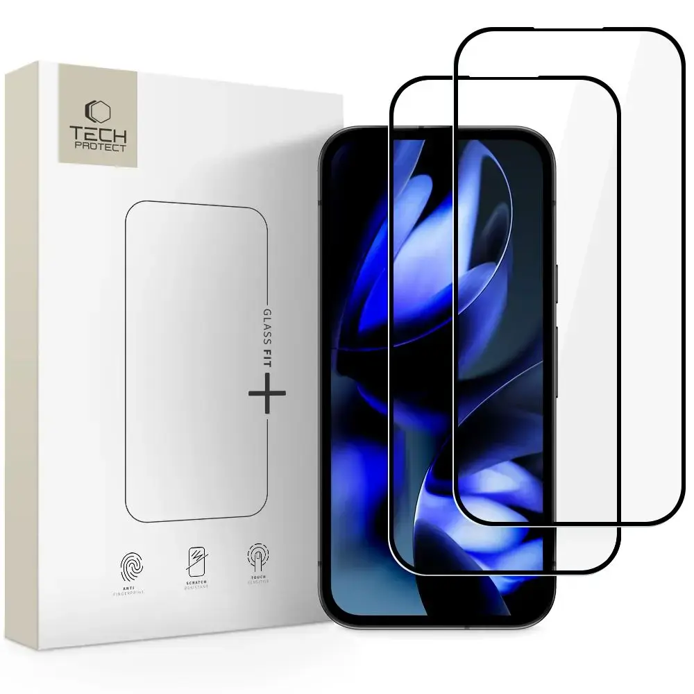 SZKŁO HARTOWANE TECH-PROTECT GLASS FIT+ 2-PACK