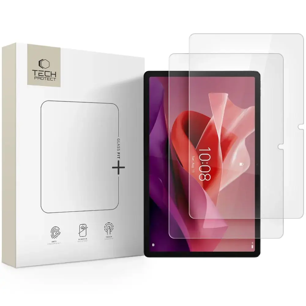 SZKŁO HARTOWANE TECH-PROTECT GLASS FIT+ 2-PACK