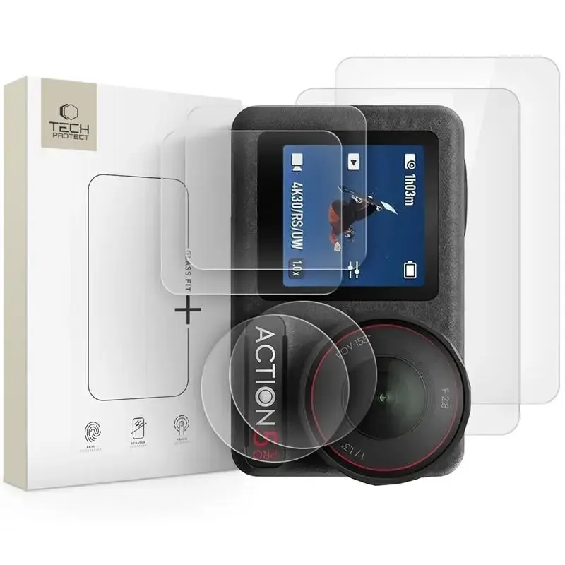 SZKŁO HARTOWANE TECH-PROTECT GLASS FIT+ 2-SET