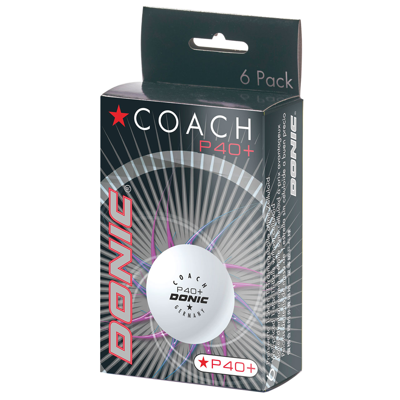 Table tennis ball DONIC P40+ Coach