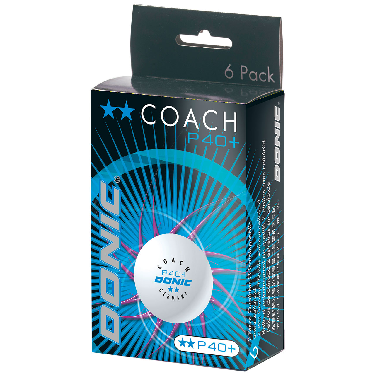 Table tennis ball DONIC P40+ Coach
