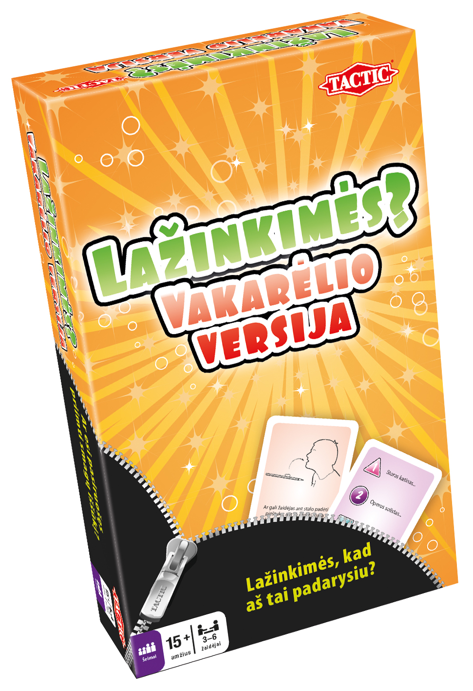 TACTIC Galda spēle Saderēsim, Party ceļojuma
