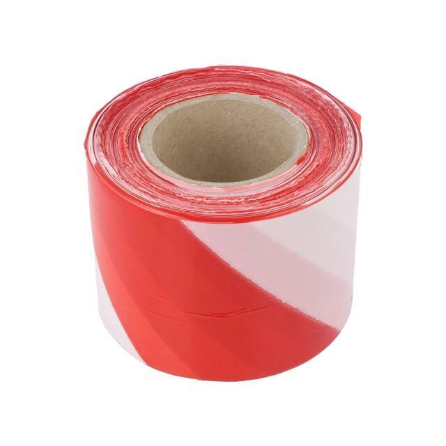 MEDID Tape: warning; white-red; L: 200m