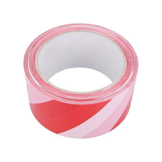 MEDID Tape: warning; white-red; L: 66m