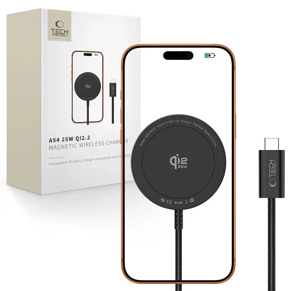 Tech-Protect A54 bezvadu lādētājs | Qi