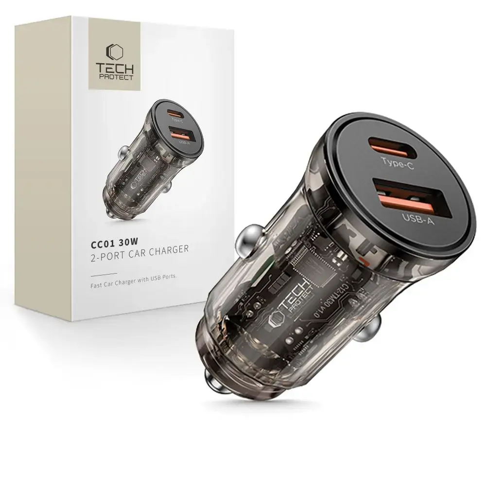 TECH-PROTECT CC01 2-PORT CAR CHARGER PD