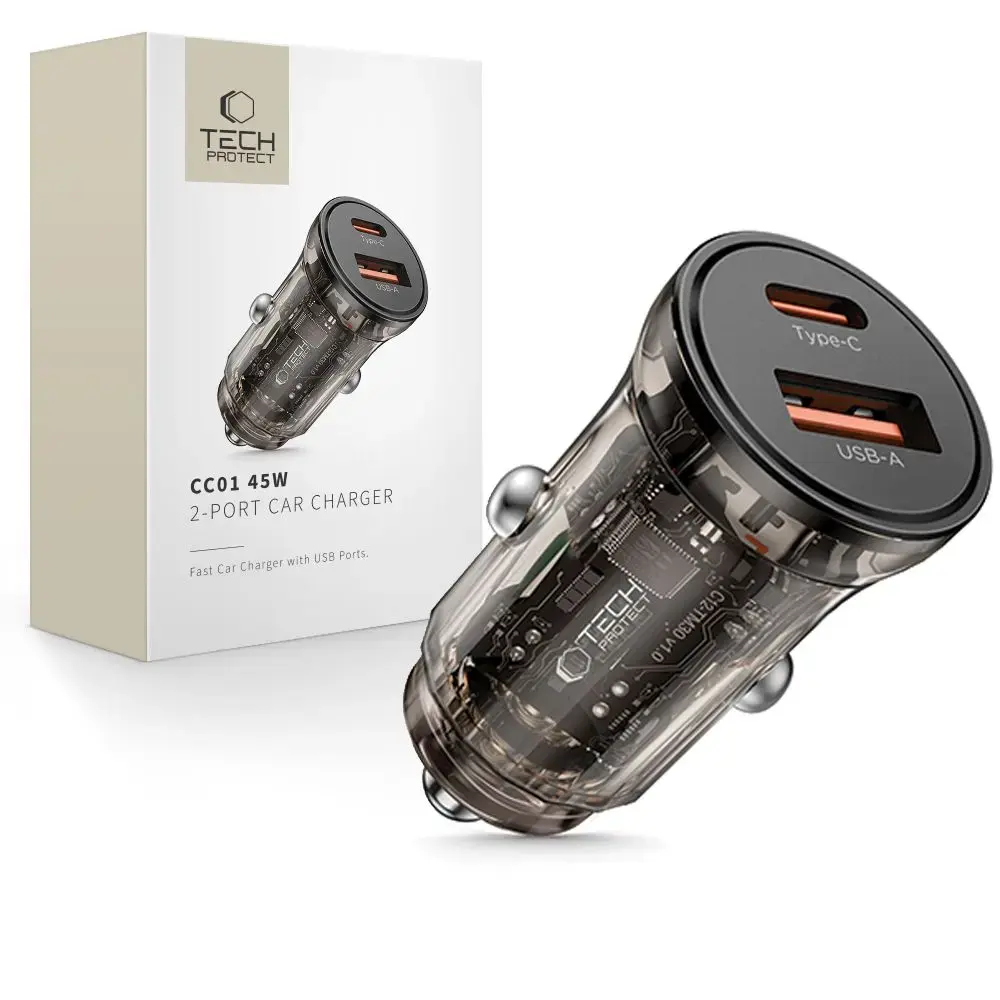 TECH-PROTECT CC01 2-PORT CAR CHARGER PD