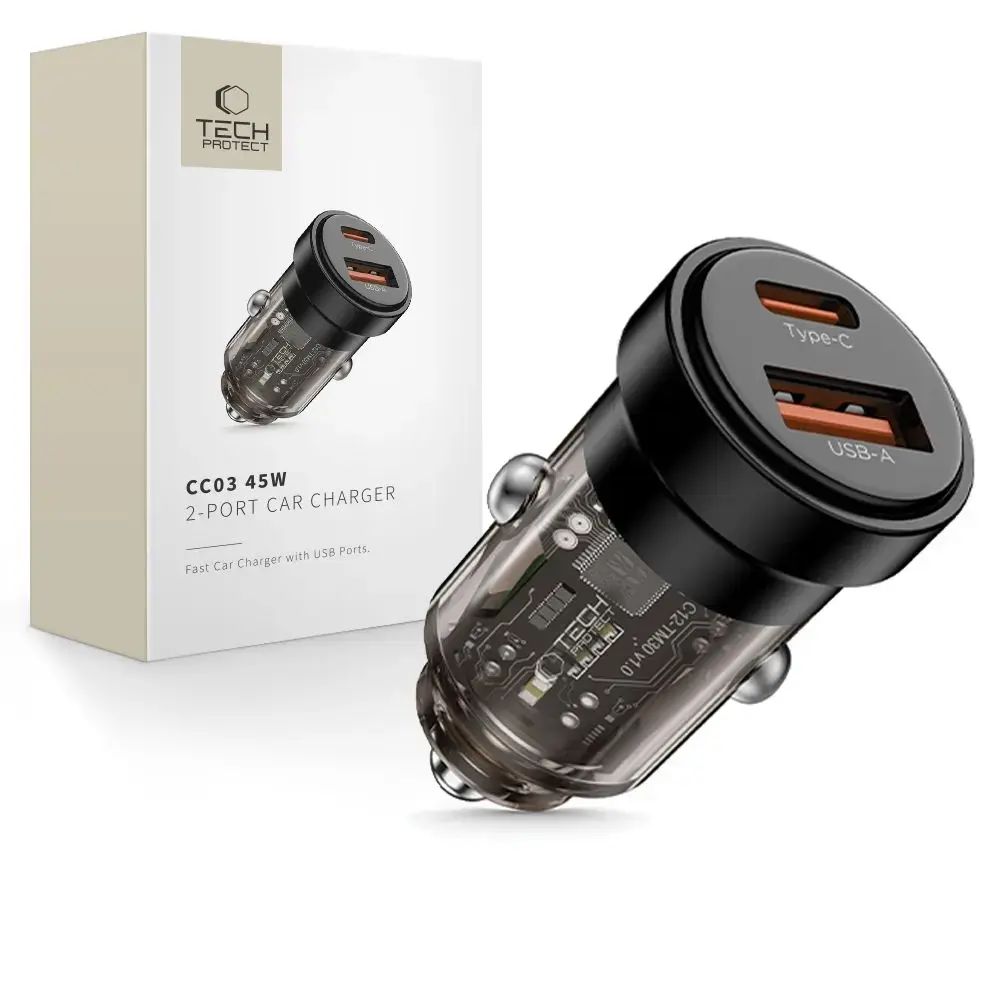 TECH-PROTECT CC03 2-PORT CAR CHARGER PD