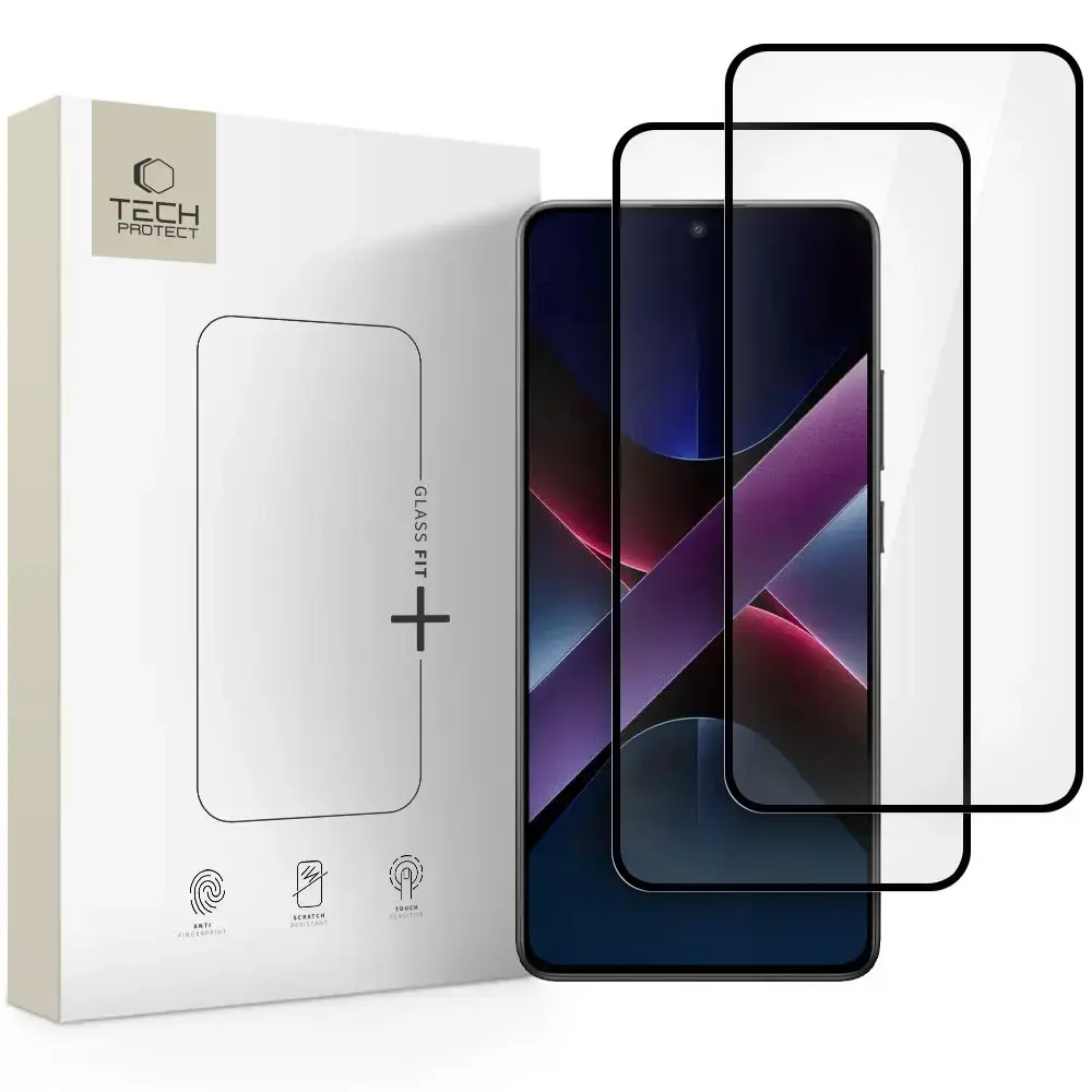 TECH-PROTECT GLASS FIT+ 2-PACK XIAOMI POCO