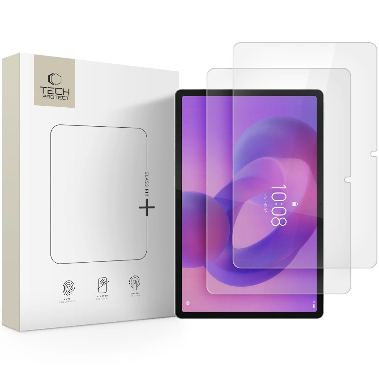 SZKŁO HARTOWANE TECH-PROTECT GLASS FIT+ 2-PACK