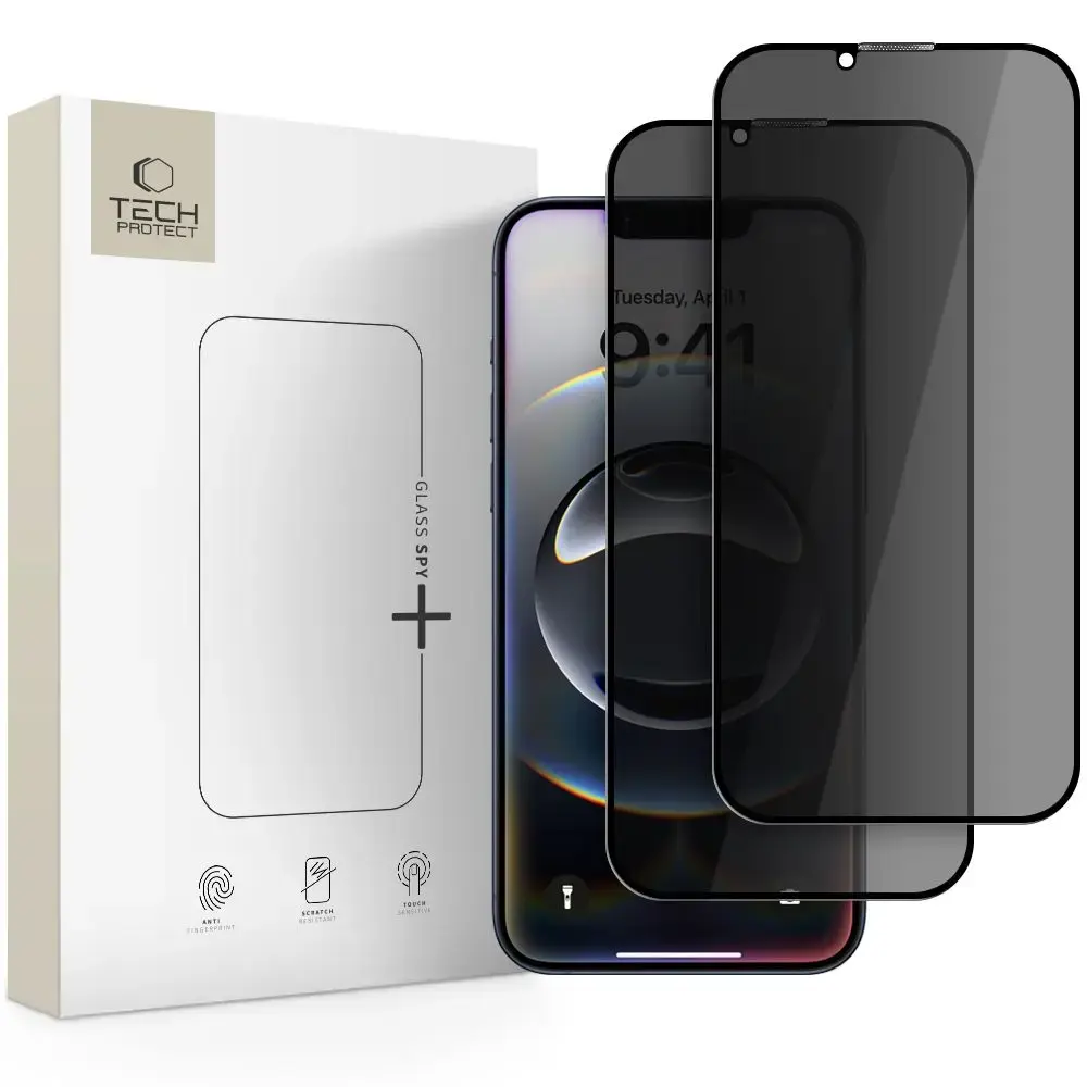 Tech-Protect Glass Spy+ 2-Pack ekrāna aizsargstikls