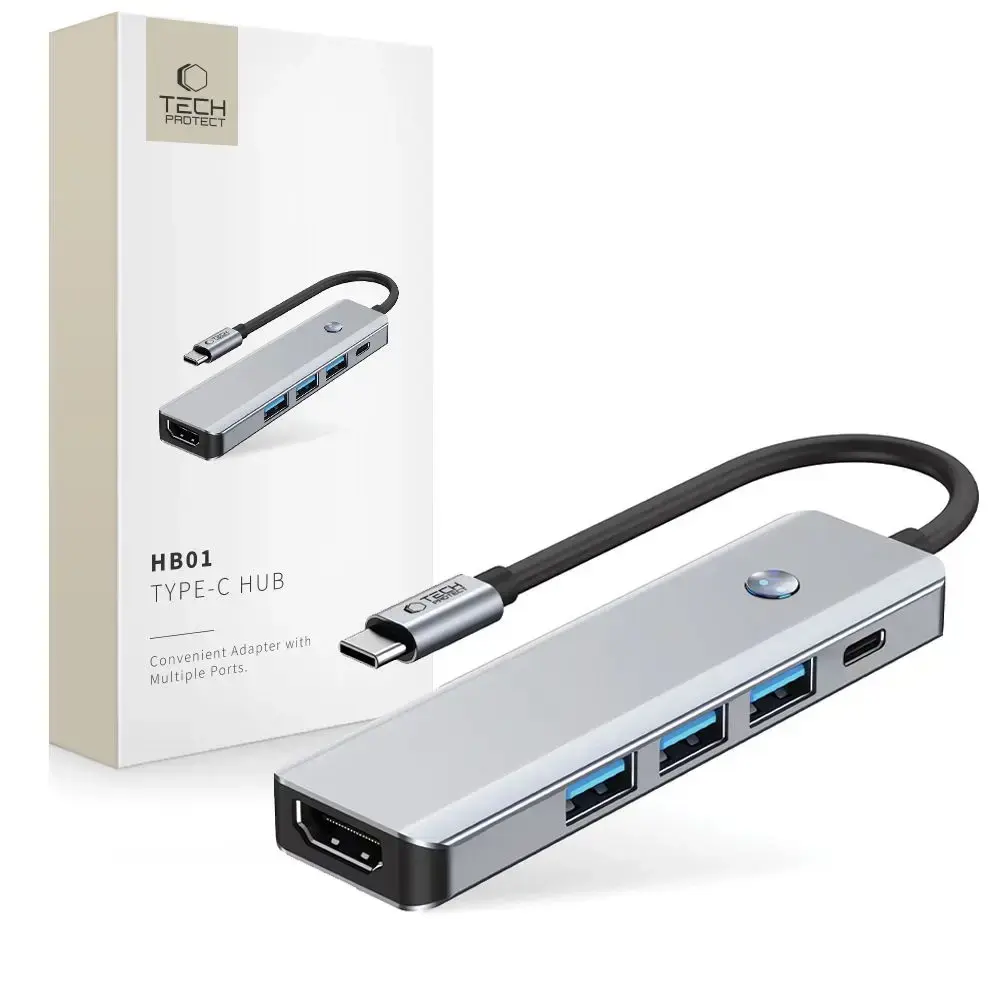 Tech-Protect HB01 HUB Adapter 5in1 USB-C