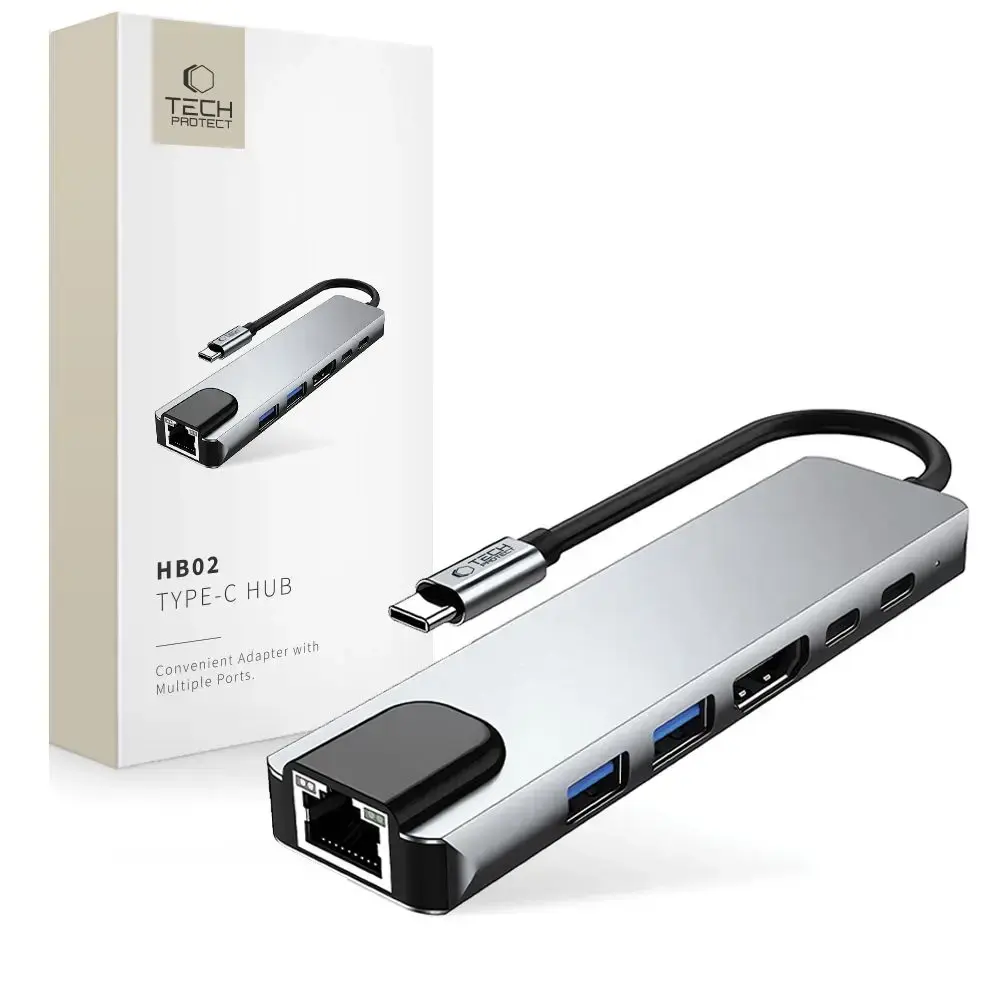 Tech-Protect HB02 HUB Adapter 6in1 USB-C