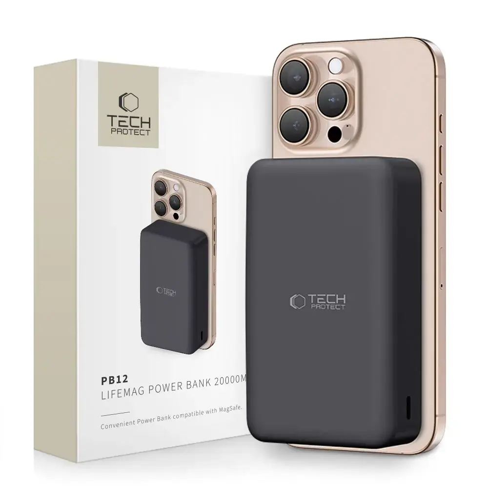 Tech-Protect PB12 LifeMag ārējais akumulators (powerbank)