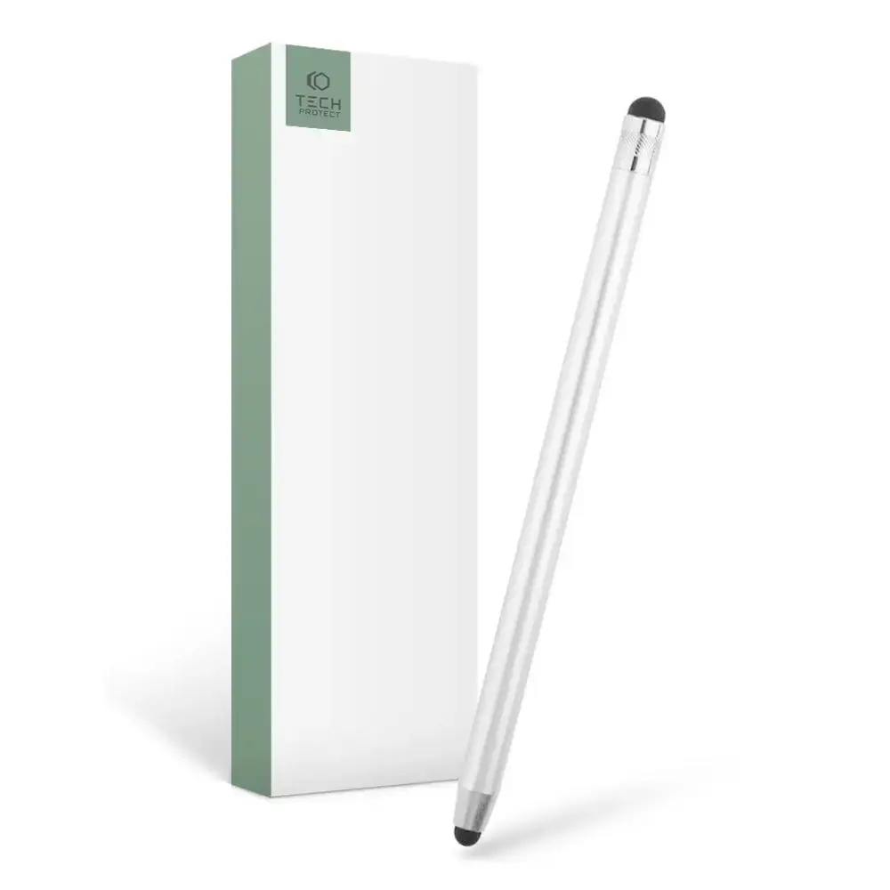 Tech-Protect Touch Stylus - sudraba krāsā