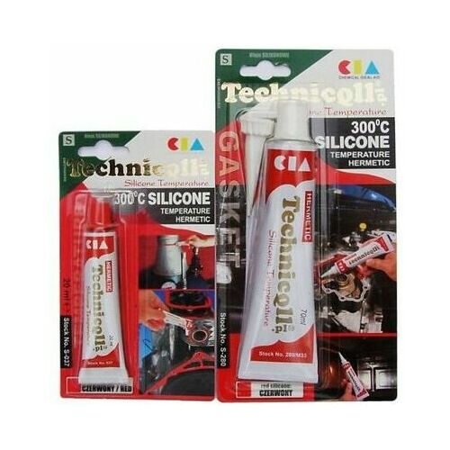 Technicqll silikona hermētiķis 300c 70ml sarkans