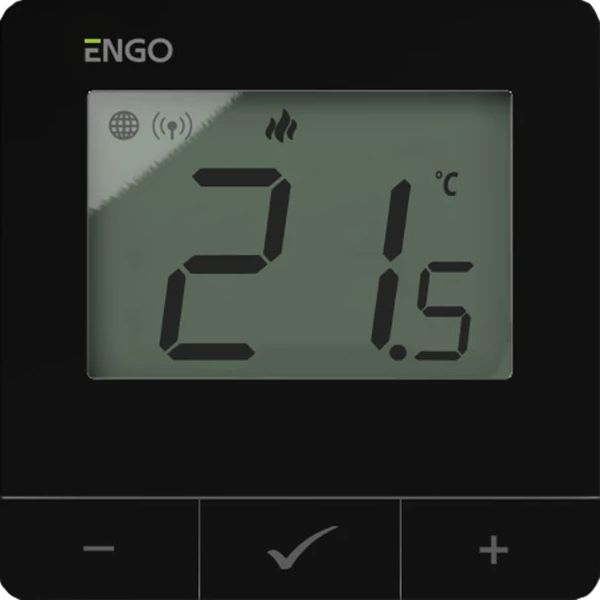 Telpas termostats E25, melns, 230V, ZigBee