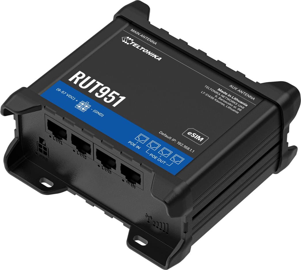 Teltonika RUT951 LTE/4G Router eSIM |