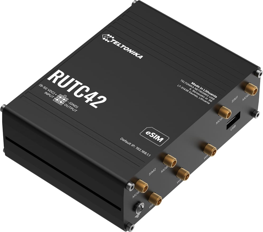 Teltonika RUTC42 Dual-eSIM LTE Router |