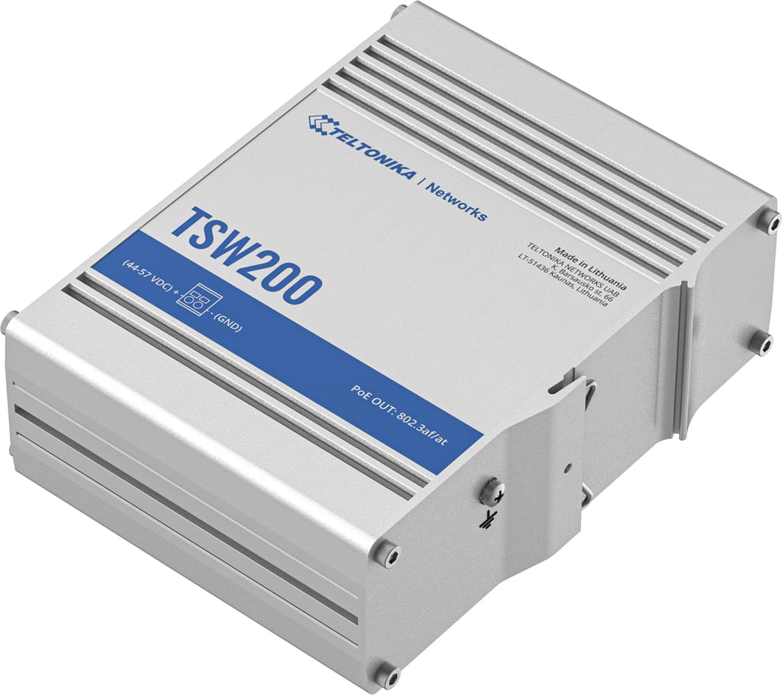 Teltonika TSW200 Unmanaged Switch PoE+ Gigabit