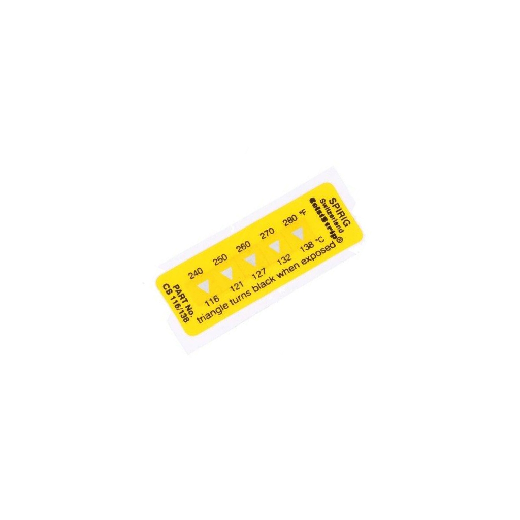 SPIRIG Temperature indicator; 116°C,121°C,127°C