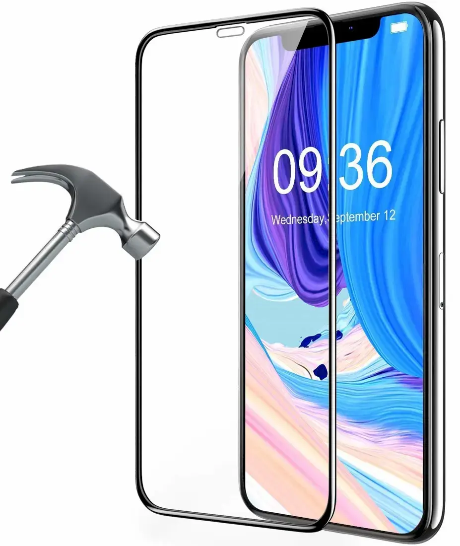 Tempered Glass 9D Aizsargstikls Pilnam Ekrānam