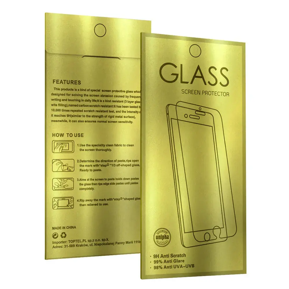 Fusion Accessories Tempered Glass Gold for
