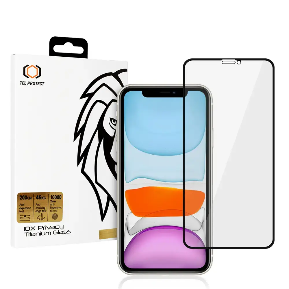 Tempered glass Tel Protect 10X Privacy