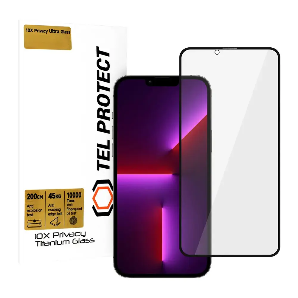 Tempered glass Tel Protect 10X Privacy