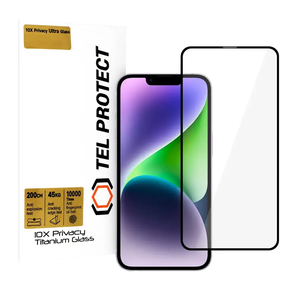 Tempered glass Tel Protect 10X Privacy