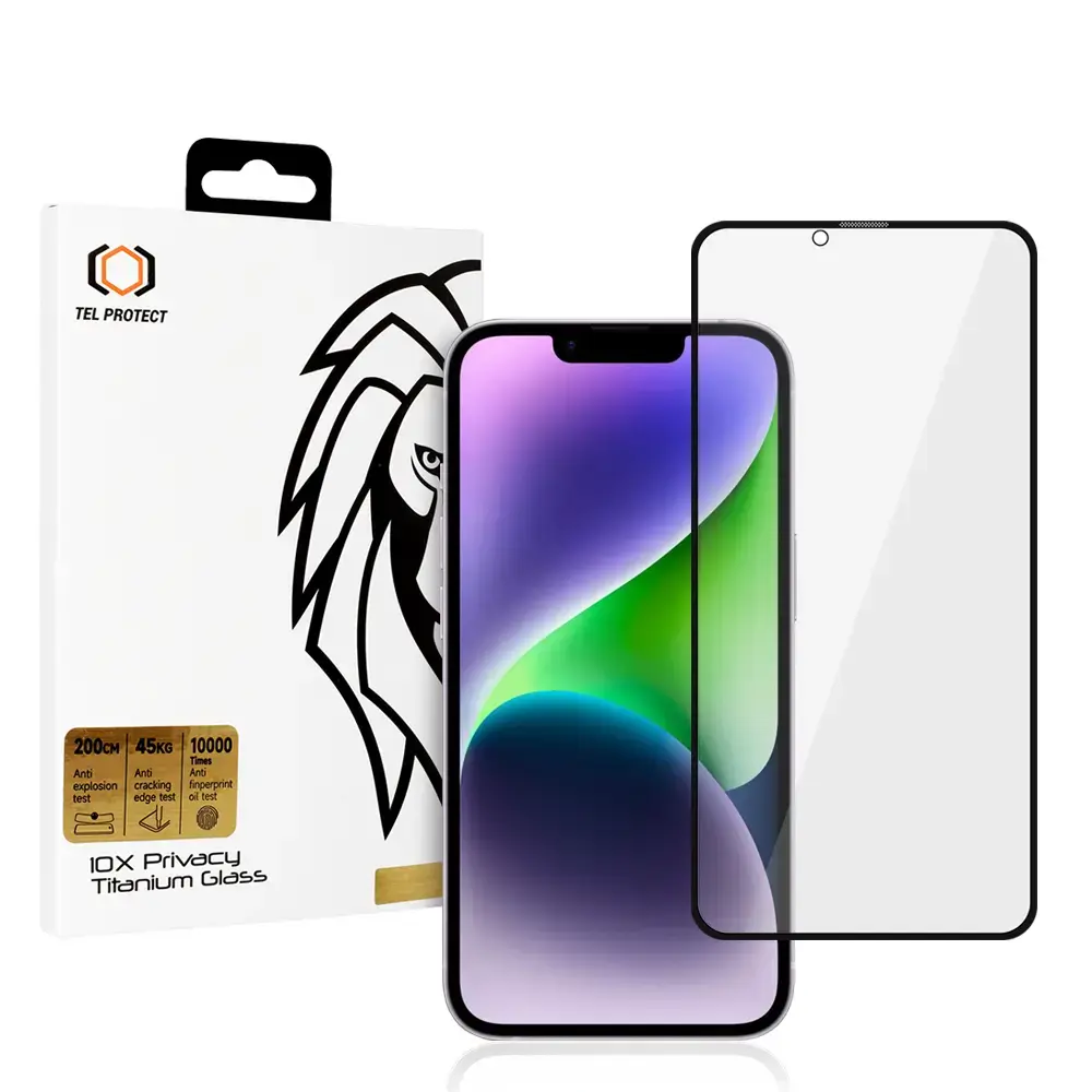 Tempered glass Tel Protect 10X Privacy