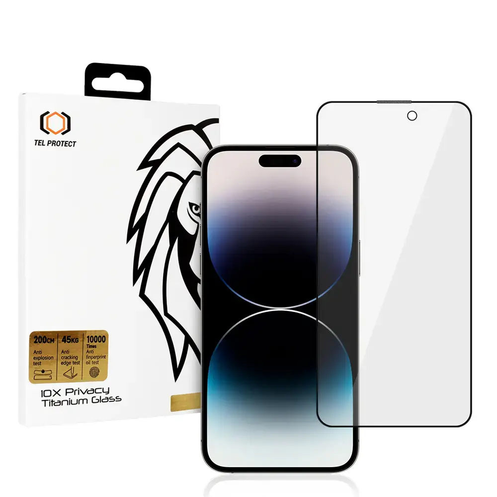 Tempered glass Tel Protect 10X Privacy