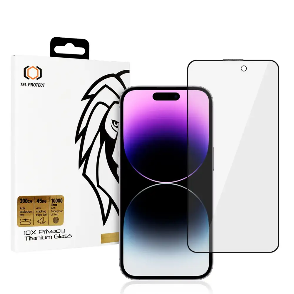 Tempered glass Tel Protect 10X Privacy
