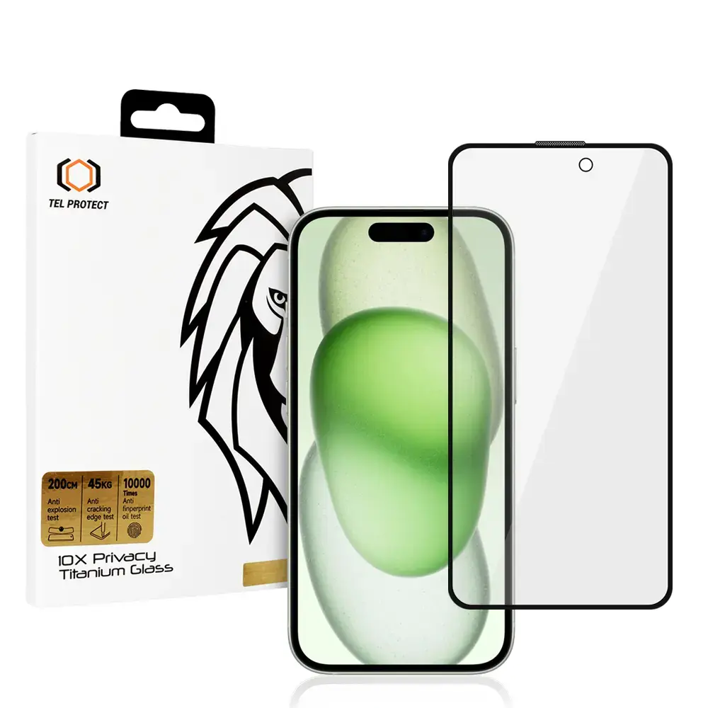 Tempered glass Tel Protect 10X Privacy