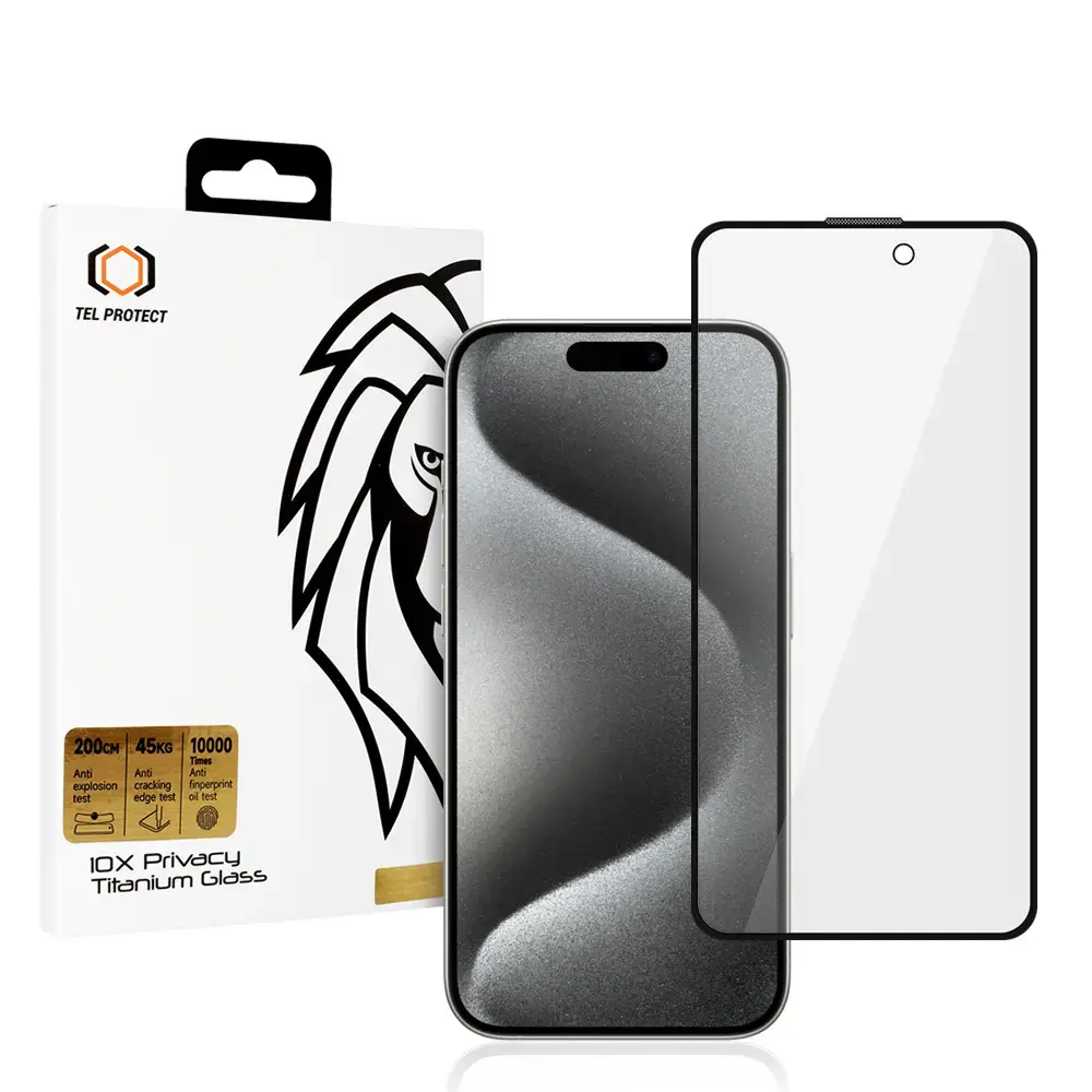 Tempered glass Tel Protect 10X Privacy