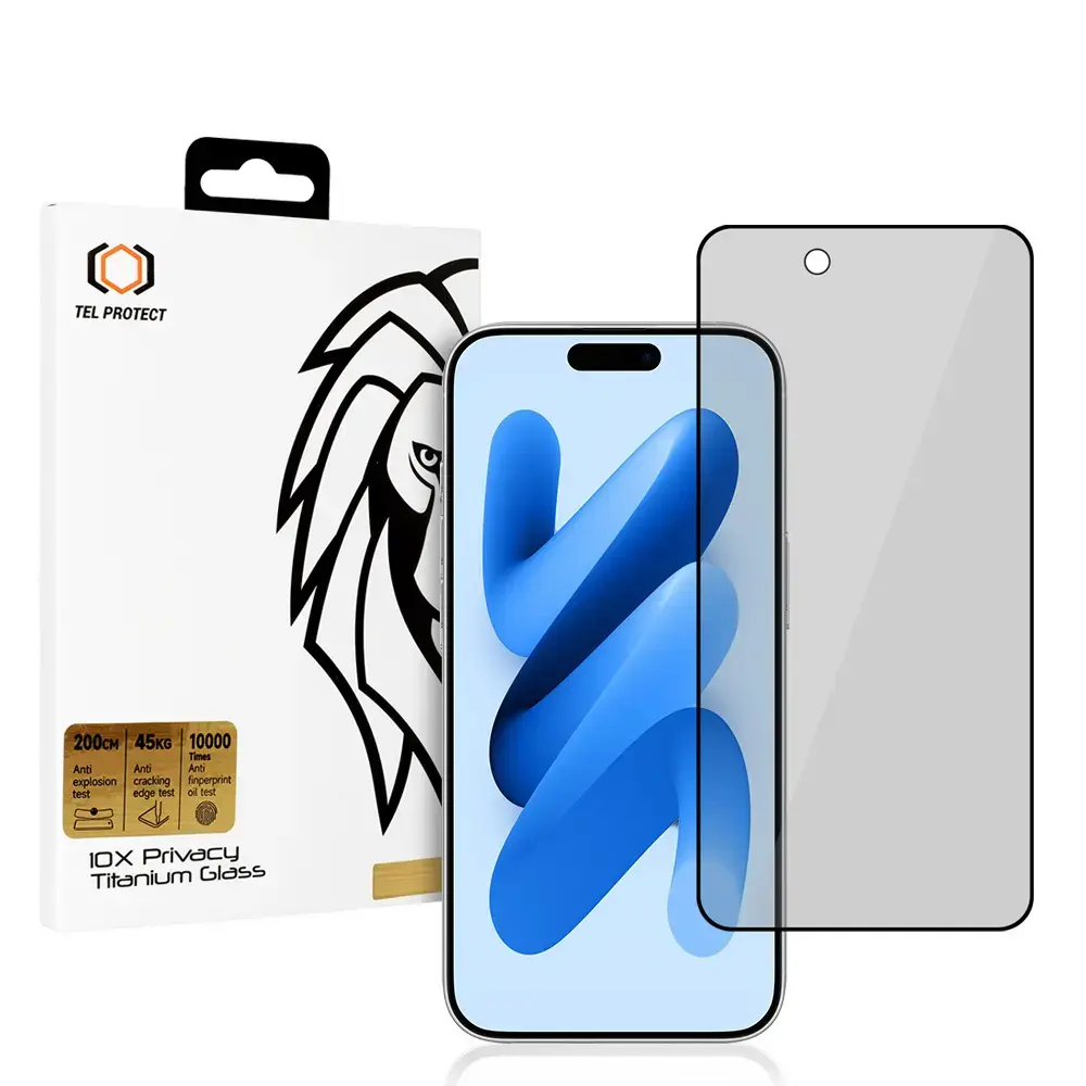 Tempered glass Tel Protect 10X Privacy