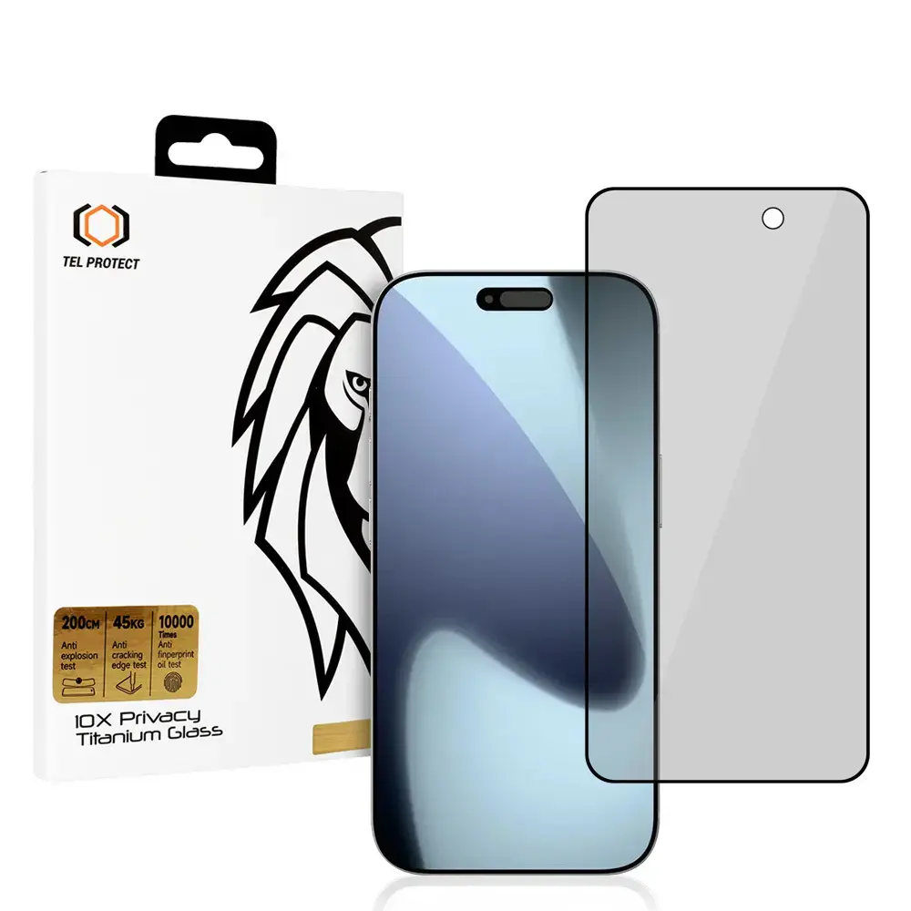 Tempered glass Tel Protect 10X Privacy