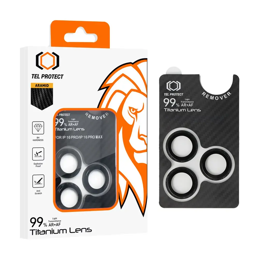 Tempered glass Tel Protect Titanium Lens