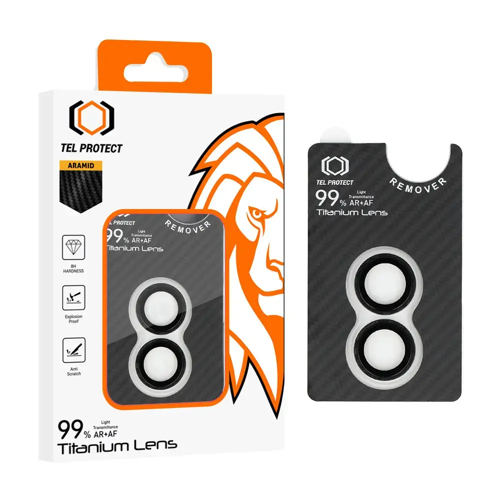 Tempered glass Tel Protect Titanium Lens