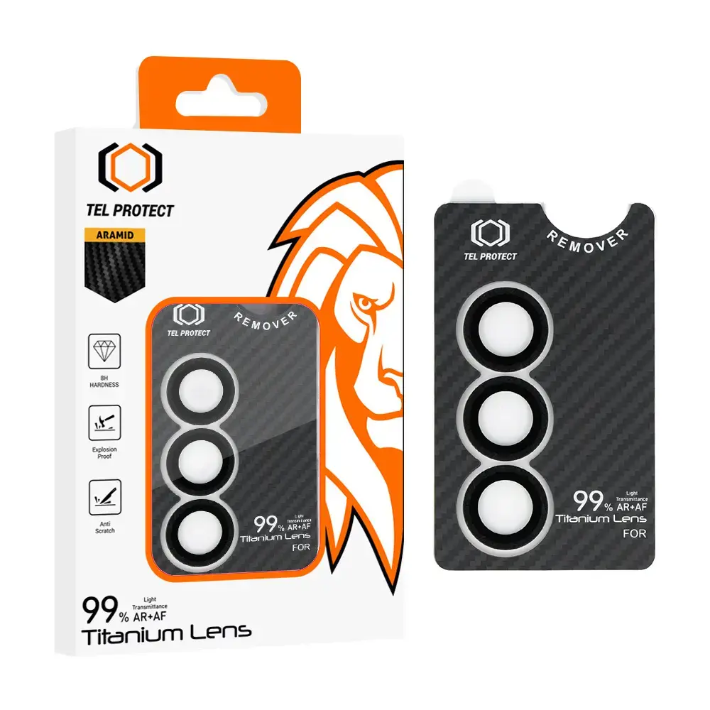 Tempered glass Tel Protect Titanium Lens