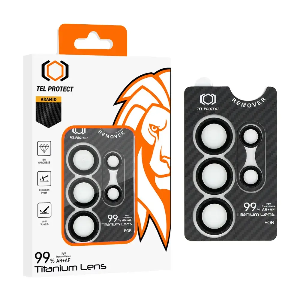 Tempered glass Tel Protect Titanium Lens