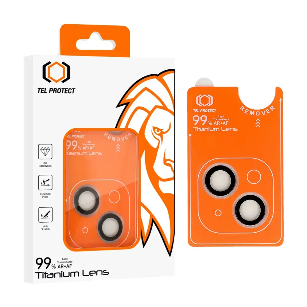 Tempered glass Tel Protect Titanium Lens
