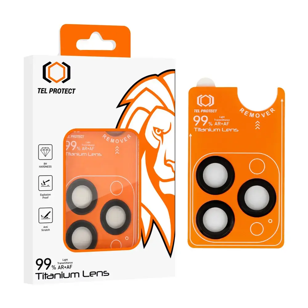 Tempered glass Tel Protect Titanium Lens