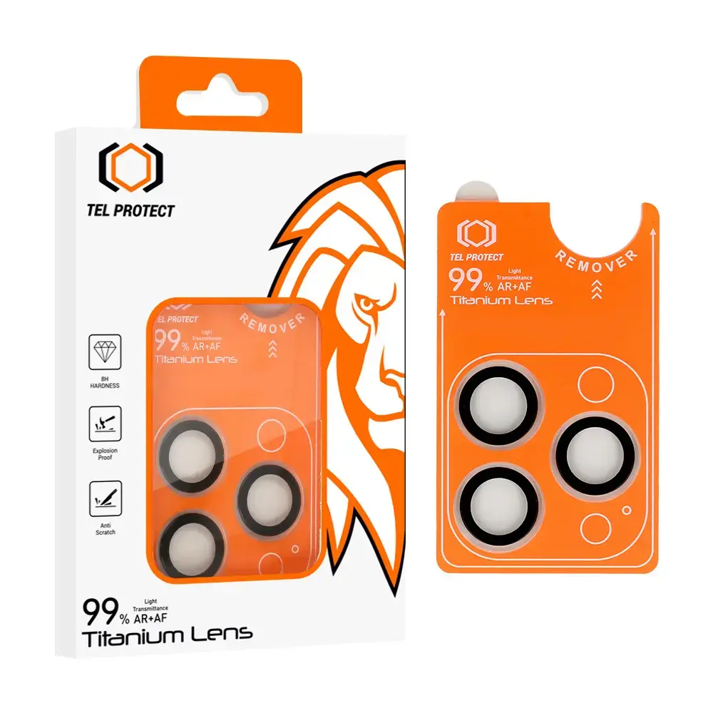 Tempered glass Tel Protect Titanium Lens