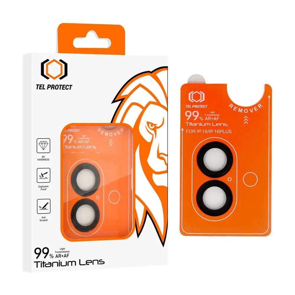 Tempered glass Tel Protect Titanium Lens