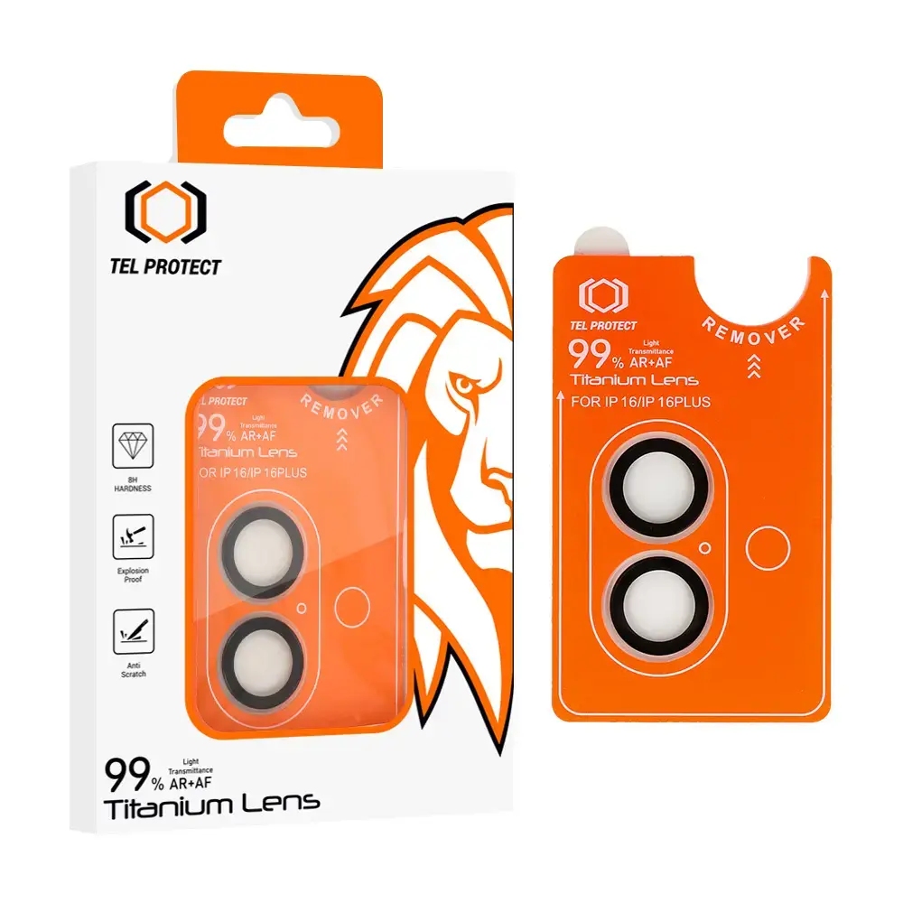 Tempered glass Tel Protect Titanium Lens