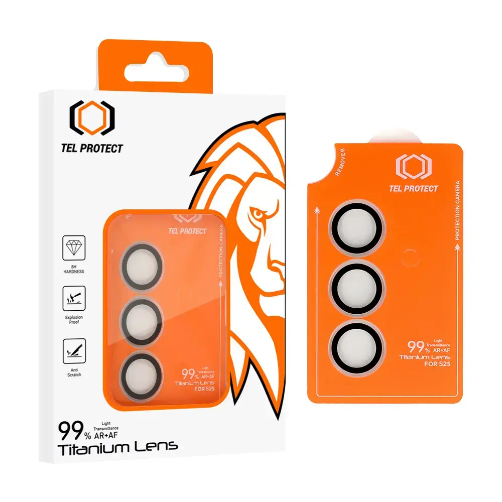 Tempered glass Tel Protect Titanium Lens