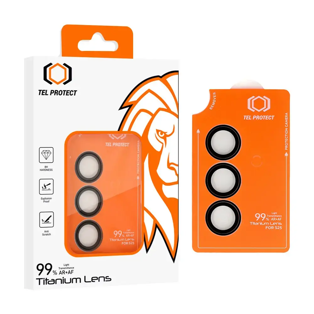 Tempered glass Tel Protect Titanium Lens