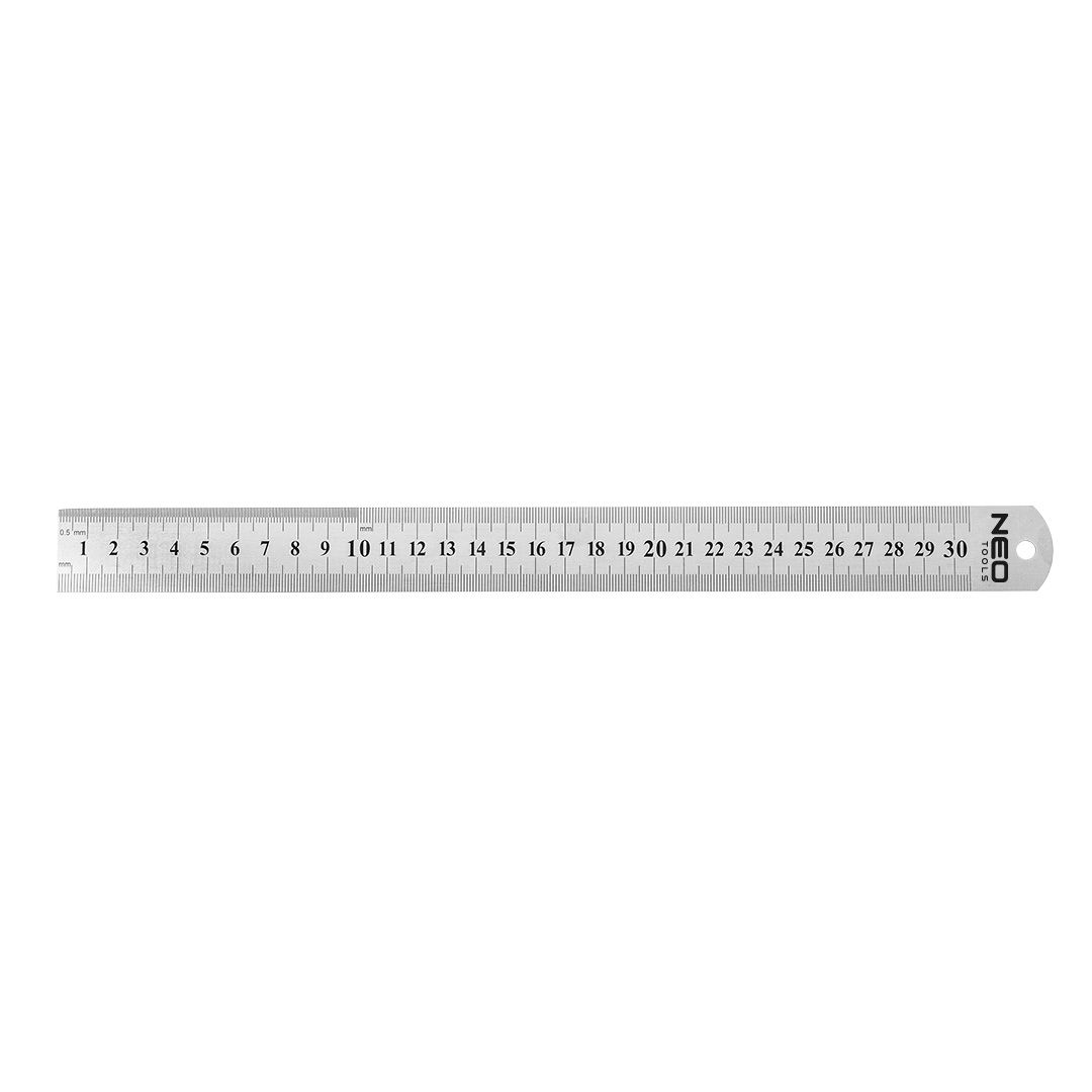 NEO Tērauda lineāls 300 mm |